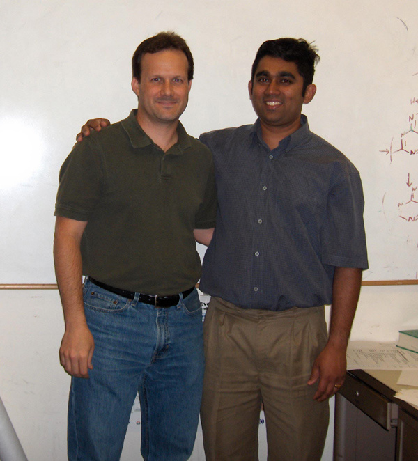 Gillan with new PhD Dr. Sujith Perera in 2007
