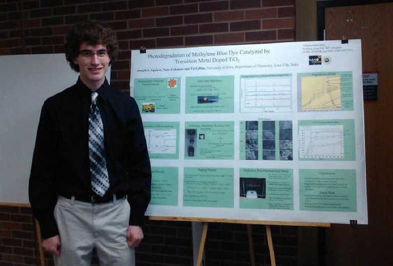 Joey Squires at 2011 UI Chemistry Awards